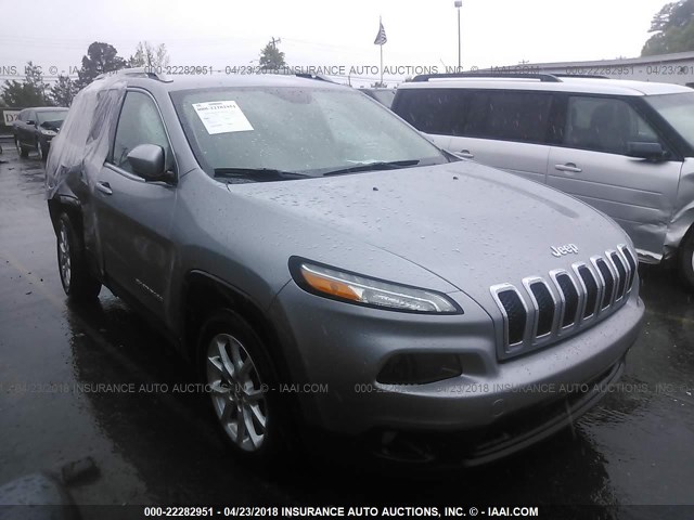 1C4PJLCB8EW293189 - 2014 JEEP CHEROKEE LATITUDE GRAY photo 1