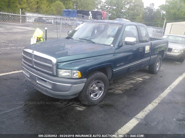 3B7HC13Y2TG128676 - 1996 DODGE RAM 1500 GREEN photo 2