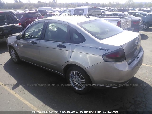 1FAHP35NX8W252678 - 2008 FORD FOCUS SE/SEL/SES GRAY photo 3