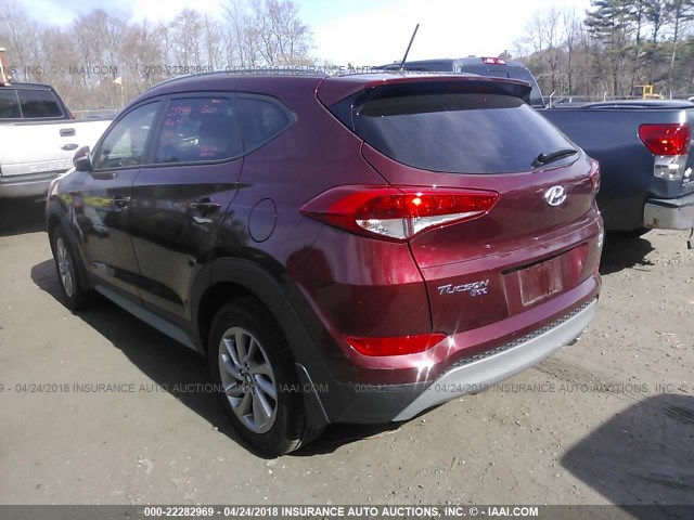 KM8J3CA22HU387308 - 2017 HYUNDAI TUCSON LIMITED/SPORT AND ECO/SE RED photo 3