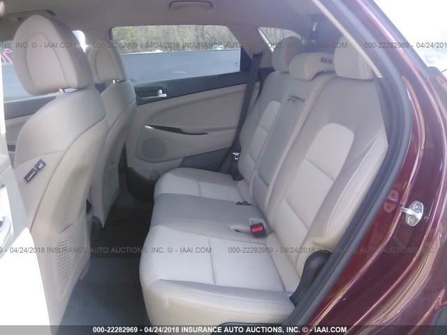 KM8J3CA22HU387308 - 2017 HYUNDAI TUCSON LIMITED/SPORT AND ECO/SE RED photo 8
