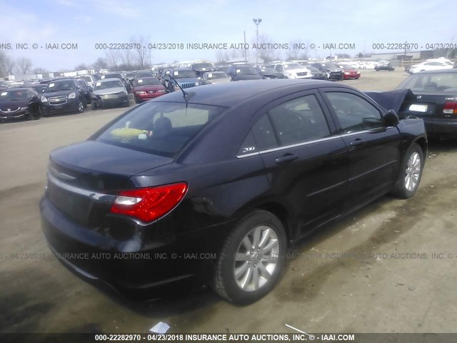 1C3CCBBB3CN275565 - 2012 CHRYSLER 200 TOURING BLACK photo 4