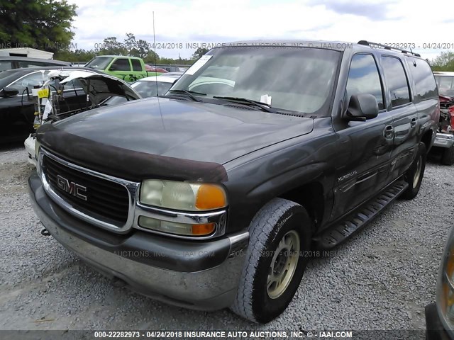 3GKEC16T01G273364 - 2001 GMC YUKON XL C1500 GRAY photo 2