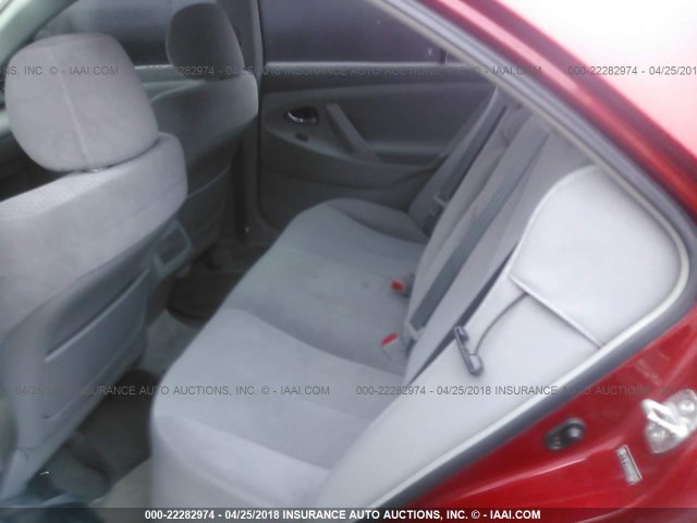 4T1BF3EK8AU052937 - 2010 TOYOTA CAMRY SE/LE/XLE 红色 照片 8