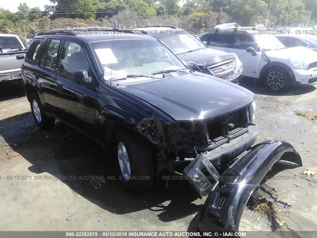 1GNDS13S822445177 - 2002 CHEVROLET TRAILBLAZER  BLACK photo 1