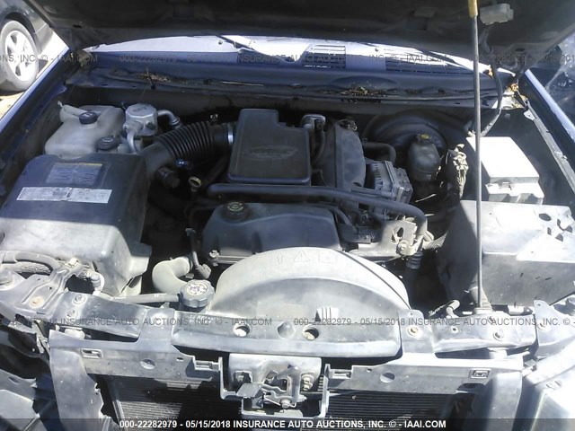 1GNDS13S822445177 - 2002 CHEVROLET TRAILBLAZER  BLACK photo 10