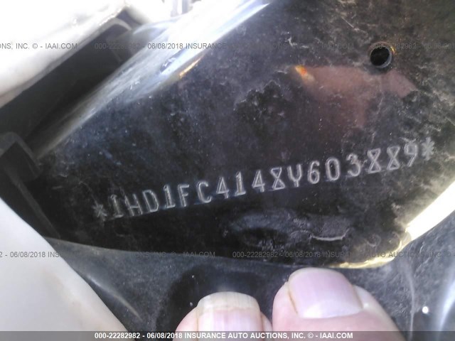 1HD1FC4148Y603889 - 2008 HARLEY-DAVIDSON FLHTCUI WHITE photo 10