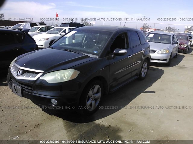 5J8TB18597A005880 - 2007 ACURA RDX TECHNOLOGY BLACK photo 2