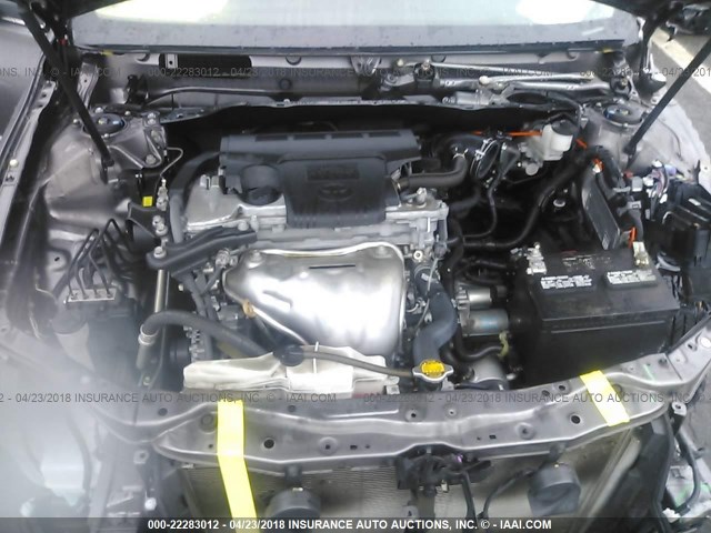4T1BF1FK2FU490301 - 2015 TOYOTA CAMRY LE/XLE/SE/XSE GRAY photo 10