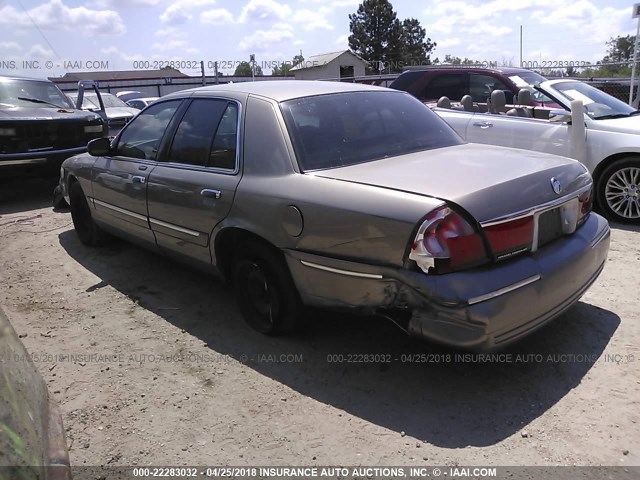 2MEFM74W12X616251 - 2002 MERCURY GRAND MARQUIS GS TAN photo 3