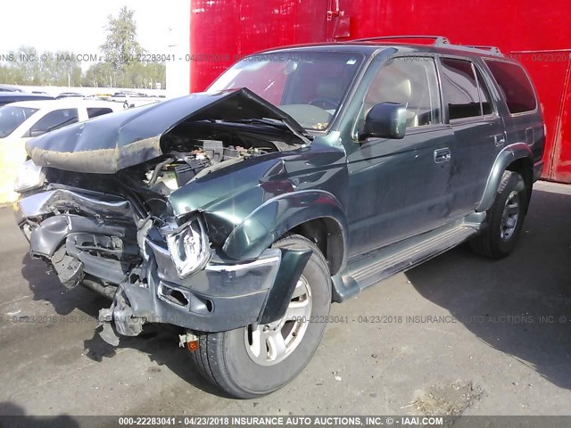 JT3HN86R4Y0321032 - 2000 TOYOTA 4RUNNER SR5 GREEN photo 2