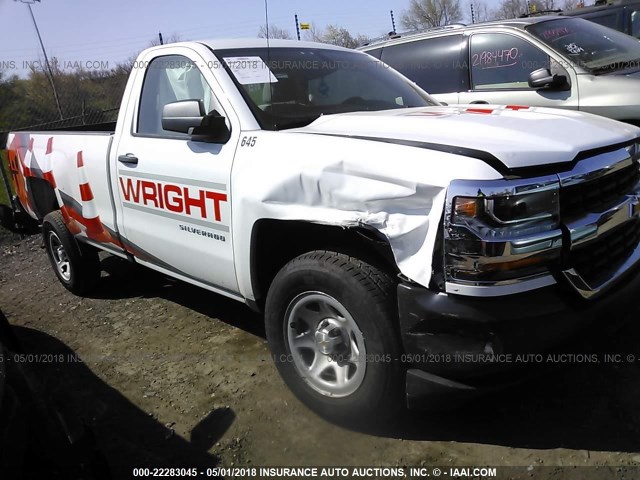 1GCNCNEH3JZ189832 - 2018 CHEVROLET SILVERADO C1500/C1500  LS WHITE photo 1