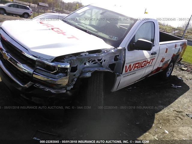 1GCNCNEH3JZ189832 - 2018 CHEVROLET SILVERADO C1500/C1500  LS WHITE photo 2