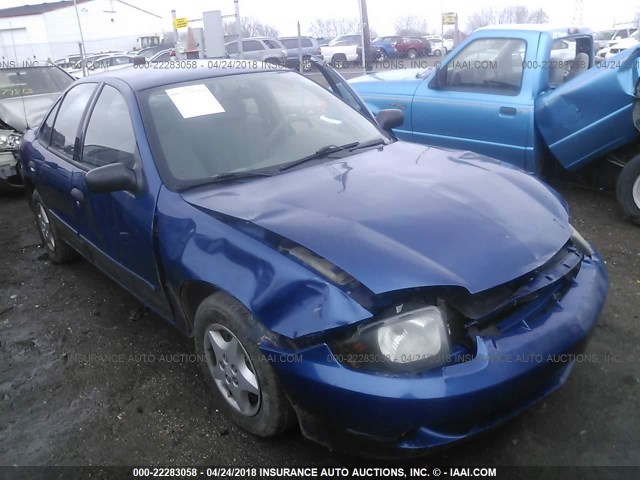 1G1JC52F557100189 - 2005 CHEVROLET CAVALIER Dark Blue photo 1