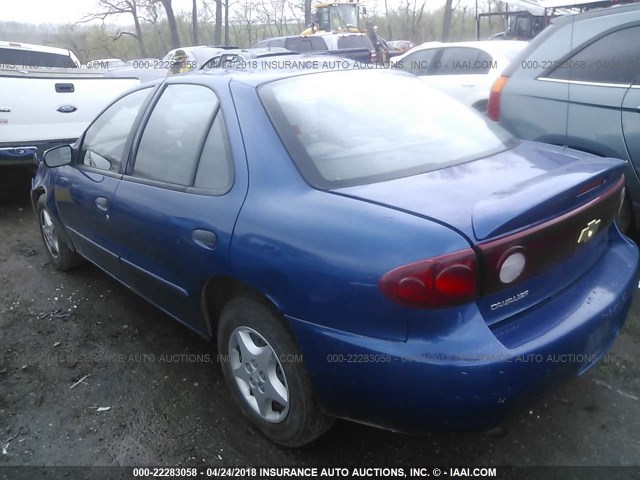 1G1JC52F557100189 - 2005 CHEVROLET CAVALIER Dark Blue photo 3