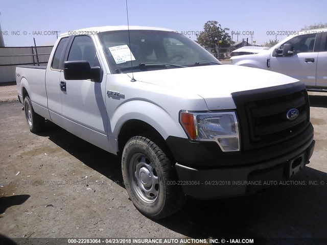 1FTFX1EF3DKE18961 - 2013 FORD F150 SUPER CAB WHITE photo 1