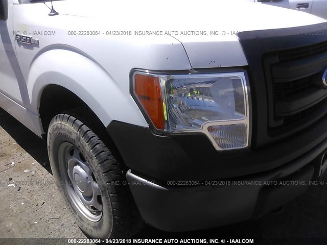 1FTFX1EF3DKE18961 - 2013 FORD F150 SUPER CAB WHITE photo 6