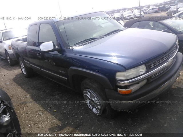 1GCEK19V61E130941 - 2001 CHEVROLET SILVERADO K1500 BLUE photo 1