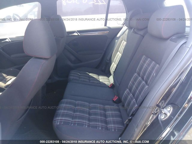 WVWHV7AJ3BW149958 - 2011 VOLKSWAGEN GTI BLACK photo 8