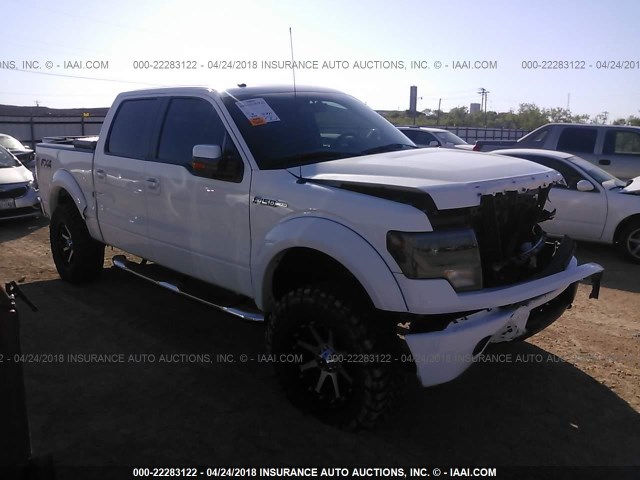 1FTFW1EF7DKD64597 - 2013 FORD F150 SUPERCREW WHITE photo 1