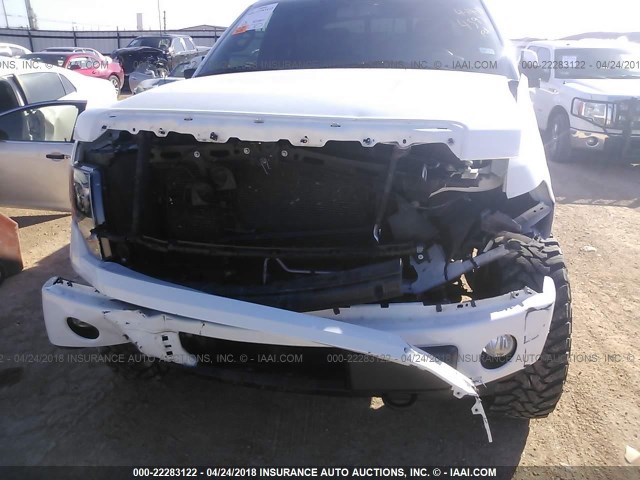 1FTFW1EF7DKD64597 - 2013 FORD F150 SUPERCREW WHITE photo 6