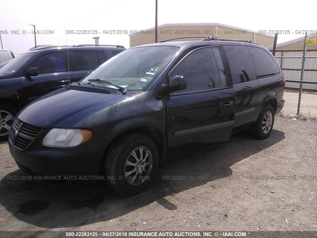 1D4GP24R67B243005 - 2007 DODGE GRAND CARAVAN SE Dark Blue photo 2