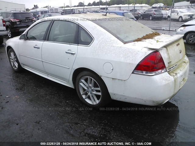 2G1WC5E3XC1273904 - 2012 CHEVROLET IMPALA LTZ WHITE photo 3