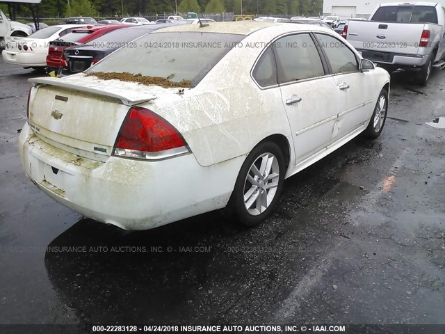 2G1WC5E3XC1273904 - 2012 CHEVROLET IMPALA LTZ WHITE photo 4