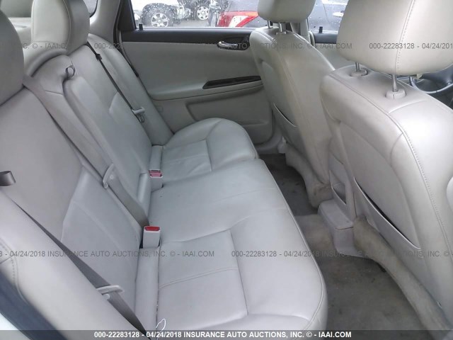 2G1WC5E3XC1273904 - 2012 CHEVROLET IMPALA LTZ WHITE photo 8