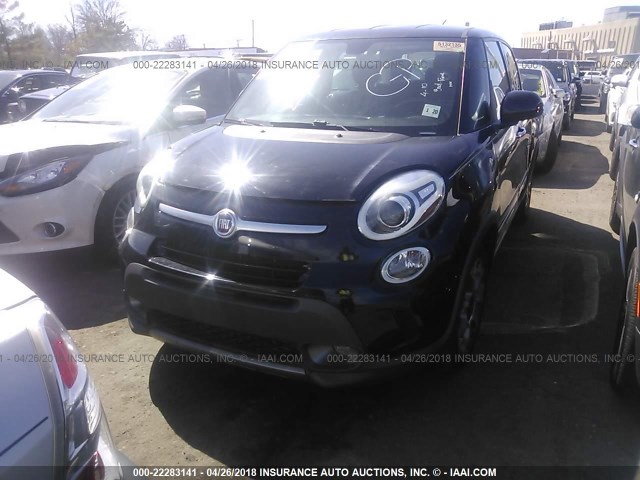 ZFBCFADH9EZ017905 - 2014 FIAT 500L TREKKING BLACK photo 6