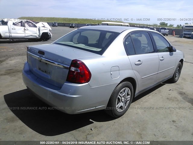 1G1ZS58F17F157656 - 2007 CHEVROLET MALIBU LS 银色 照片 4