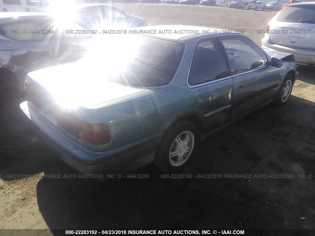 1HGCB7269MA046560 - 1991 HONDA ACCORD EX/EX-R GREEN photo 4