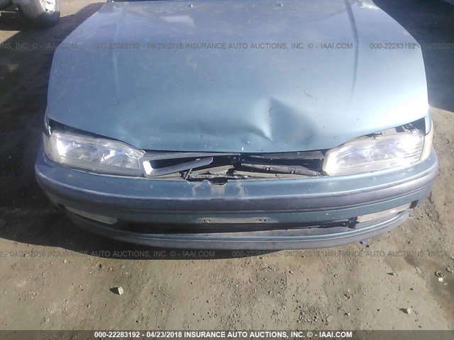 1HGCB7269MA046560 - 1991 HONDA ACCORD EX/EX-R GREEN photo 6