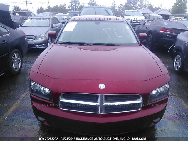 2B3CA5CT7AH150697 - 2010 DODGE CHARGER R/T RED photo 6