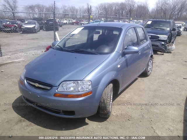 KL1TD66688B090425 - 2008 CHEVROLET AVEO LS Light Blue photo 2