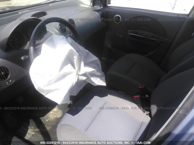 KL1TD66688B090425 - 2008 CHEVROLET AVEO LS Light Blue photo 5