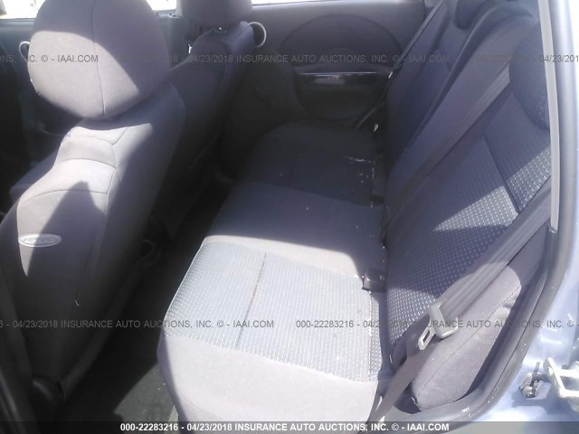 KL1TD66688B090425 - 2008 CHEVROLET AVEO LS Light Blue photo 8