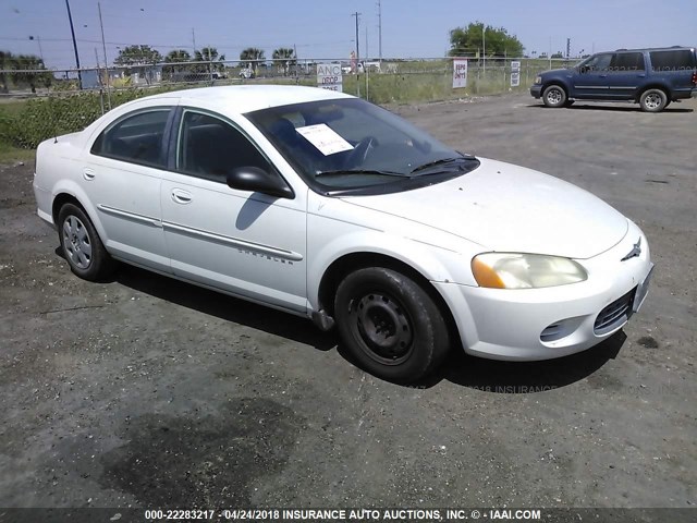 1C3EL46U51N714004 - 2001 CHRYSLER SEBRING LX WHITE photo 1