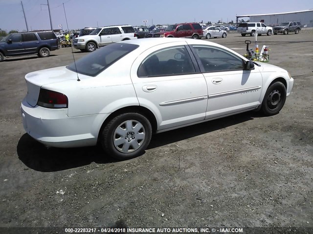 1C3EL46U51N714004 - 2001 CHRYSLER SEBRING LX WHITE photo 4