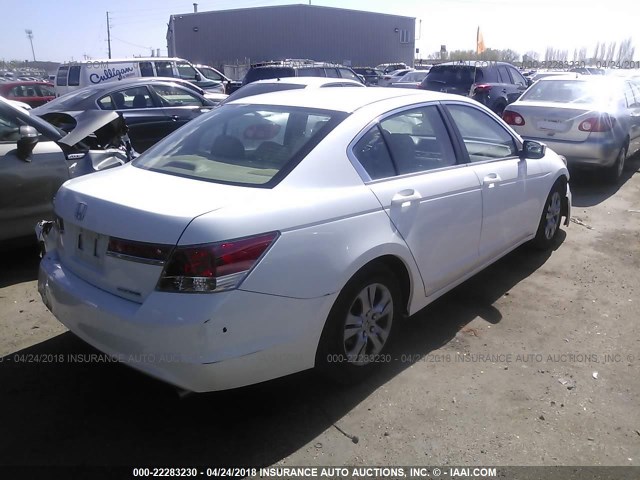 1HGCP2F66CA219593 - 2012 HONDA ACCORD SE WHITE photo 4