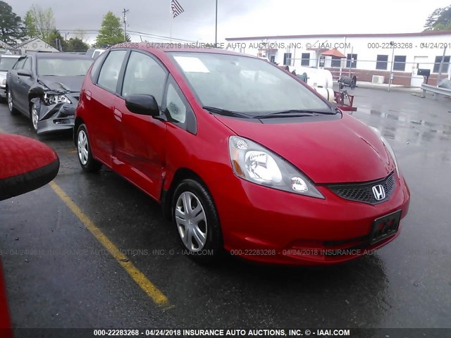 JHMGE8H25AS005851 - 2010 HONDA FIT RED photo 1