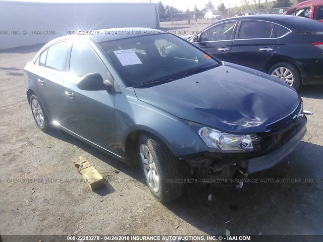 1G1PC5SH2C7279316 - 2012 CHEVROLET CRUZE LS GRAY photo 1