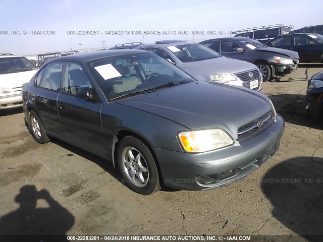 4S3BE635117204996 - 2001 SUBARU LEGACY L GREEN photo 1