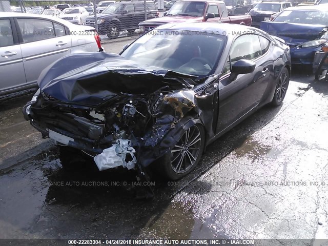 JF1ZNAA10D1734732 - 2013 TOYOTA SCION FR-S GRAY photo 2