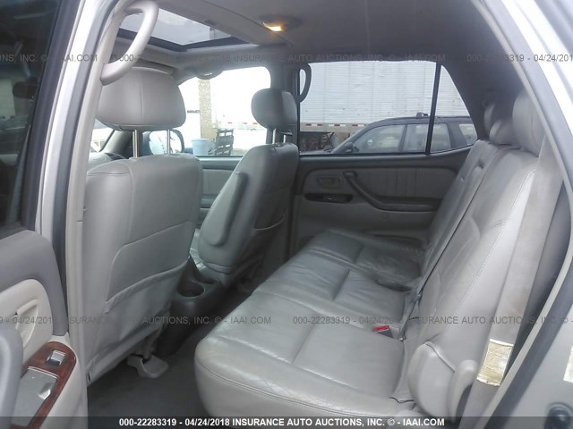 5TDZT38AX2S090593 - 2002 TOYOTA SEQUOIA LIMITED GRAY photo 8