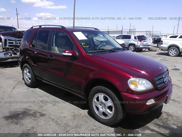 4JGAB57E83A409595 - 2003 MERCEDES-BENZ ML 350 MAROON photo 1