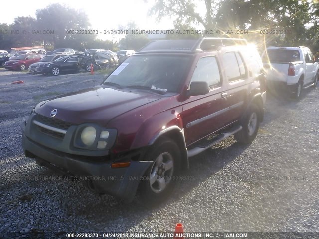 5N1ED28T14C664764 - 2004 NISSAN XTERRA XE/SE RED photo 2