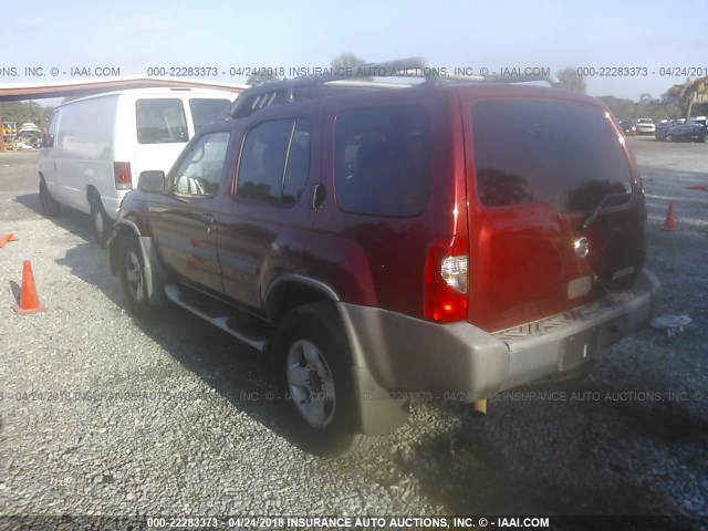 5N1ED28T14C664764 - 2004 NISSAN XTERRA XE/SE RED photo 3