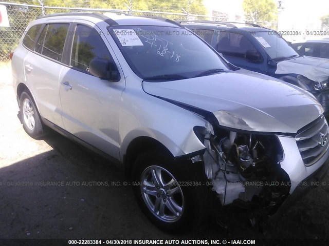 5XYZG3AB0CG140732 - 2012 HYUNDAI SANTA FE GLS SILVER photo 1