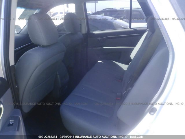 5XYZG3AB0CG140732 - 2012 HYUNDAI SANTA FE GLS SILVER photo 8